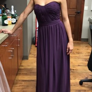 Dessy Bridesmaid Dress- Purple size 6